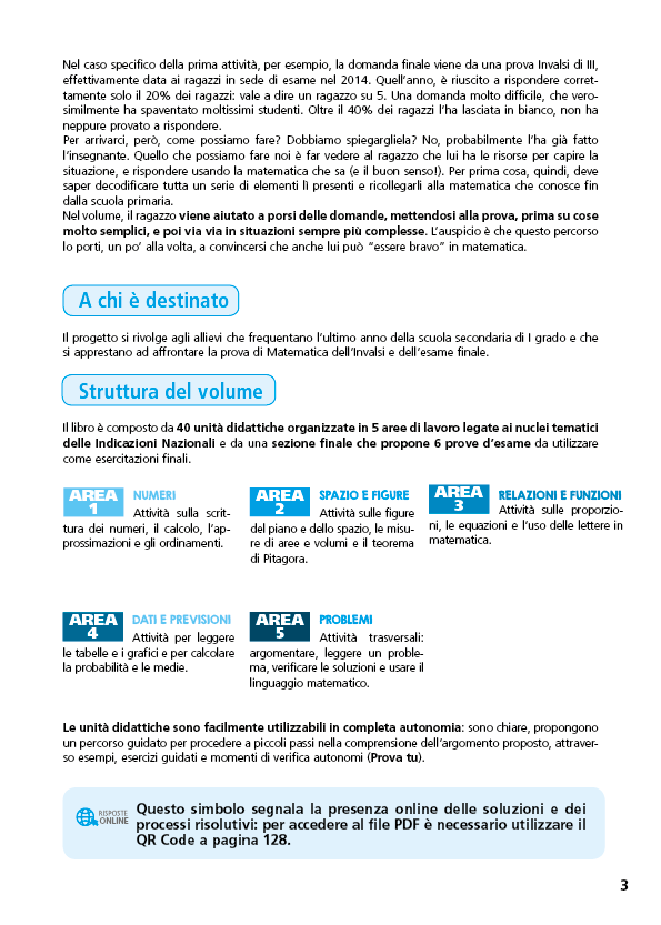 Esercitazioni di matematica::in preparazione all'Esame della scuola sec. di I grado