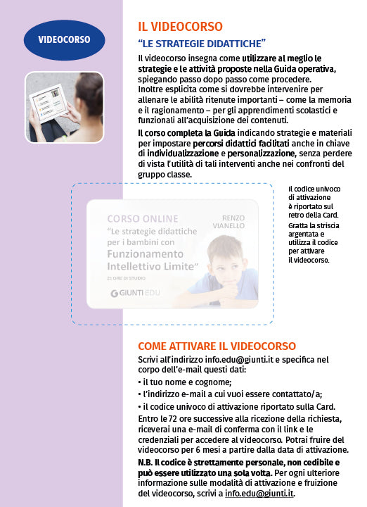 Kit Funzionamento Intellettivo Limite::Un percorso completo per intervenire a scuola con alunni in difficoltà