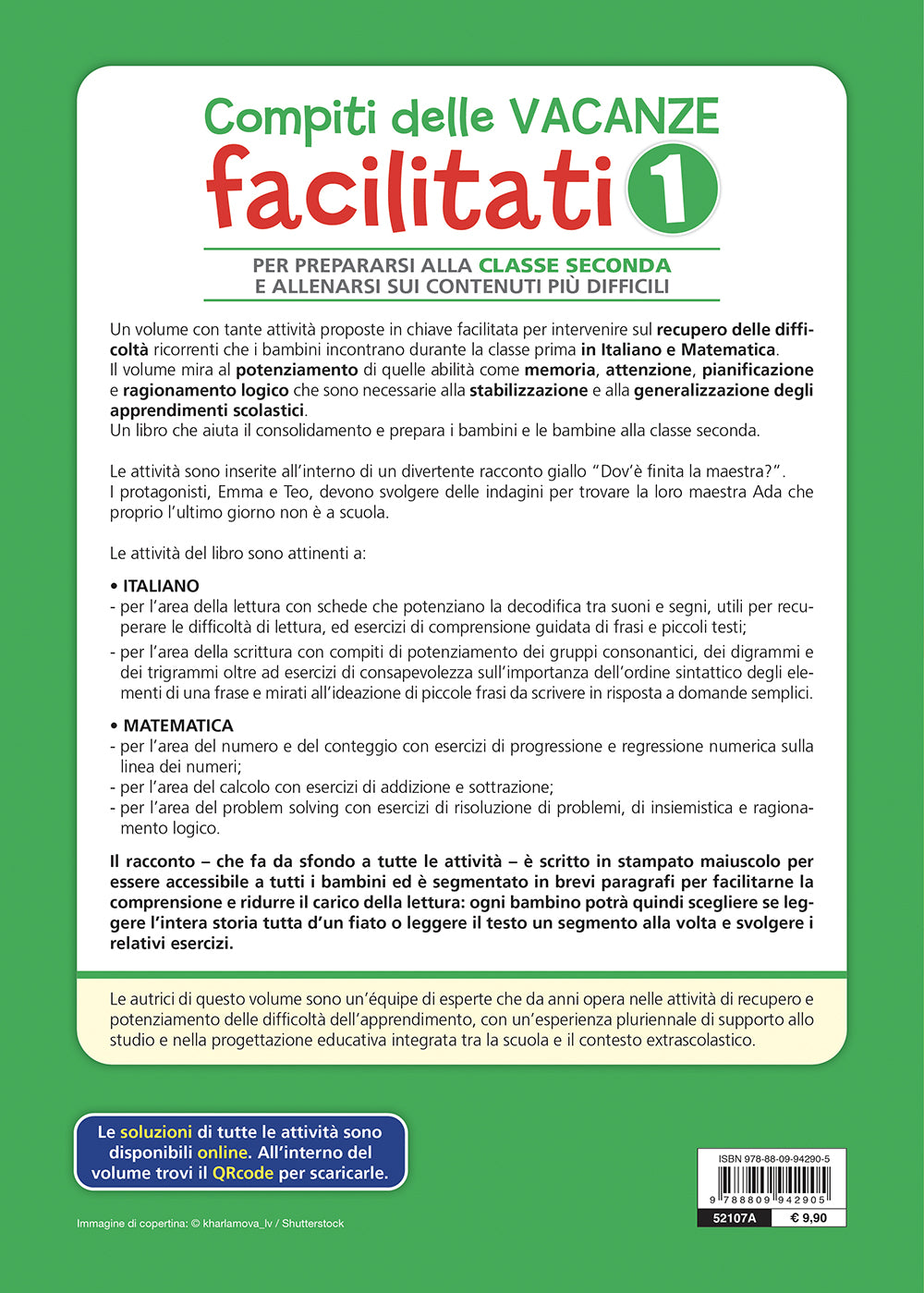 Compiti delle vacanze facilitati 1::Per prepararsi alla classe seconda e allenarsi sui contenuti più difficili
