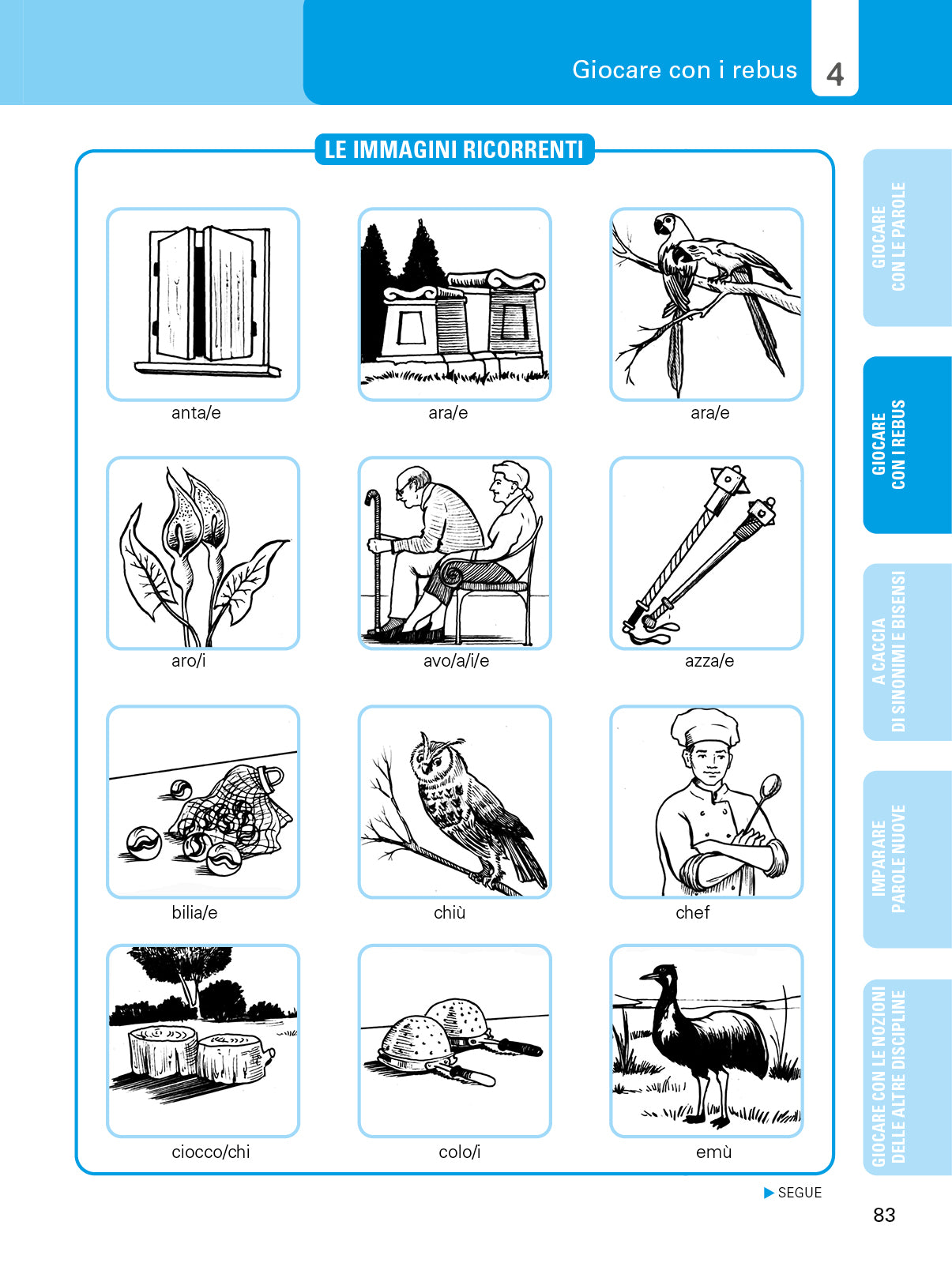 I rebus nella didattica dell'Italiano ::Giochi linguistici per arricchire il lessico
