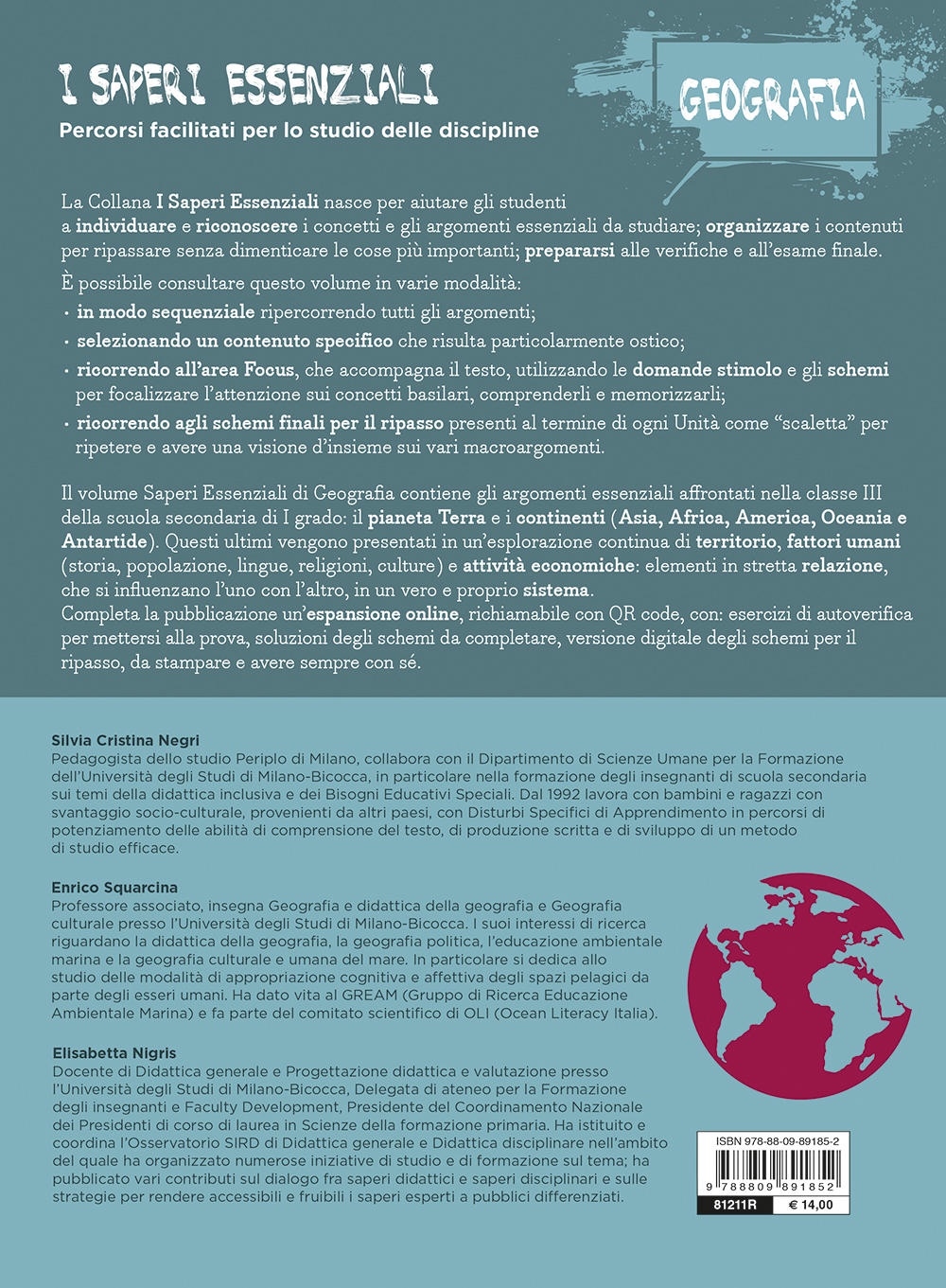 I saperi essenziali di Geografia::per la classe terza della scuola secondaria di I grado