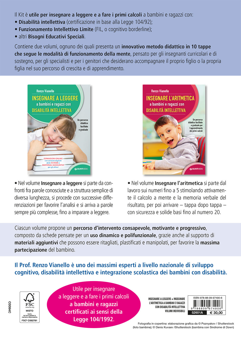 Percorsi didattici per bambini e ragazzi con disabilità intellettiva ::Lettura e Primi calcoli