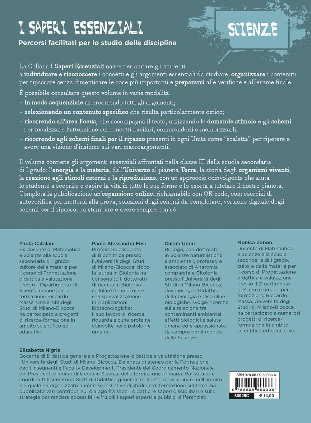 I Saperi Essenziali di Scienze::per la scuola secondaria di I grado