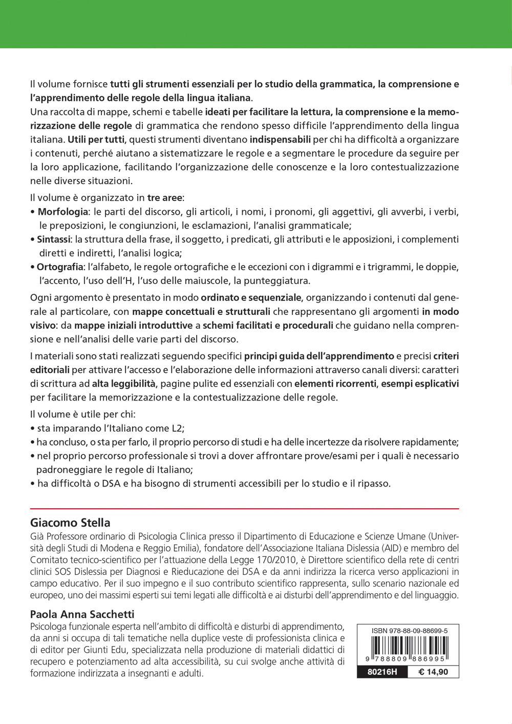 Il Manuale di base delle regole di italiano (VERSIONE ADULTI)::Morfologia, sintassi e ortografia