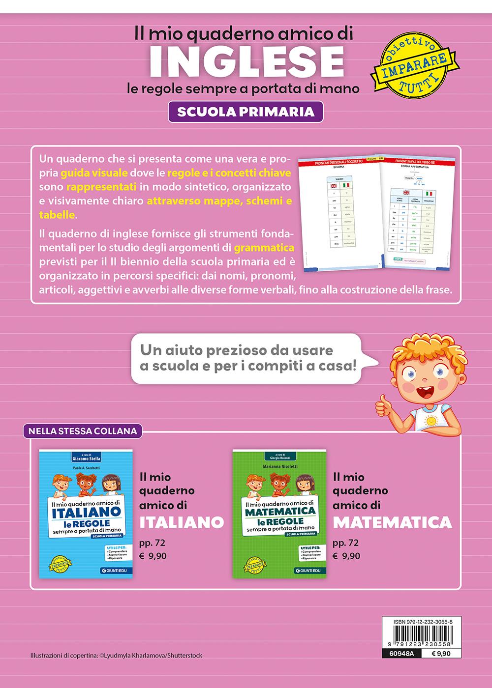 IL MIO QUADERNO AMICO DI INGLESE::Le regole sempre a portata di mano