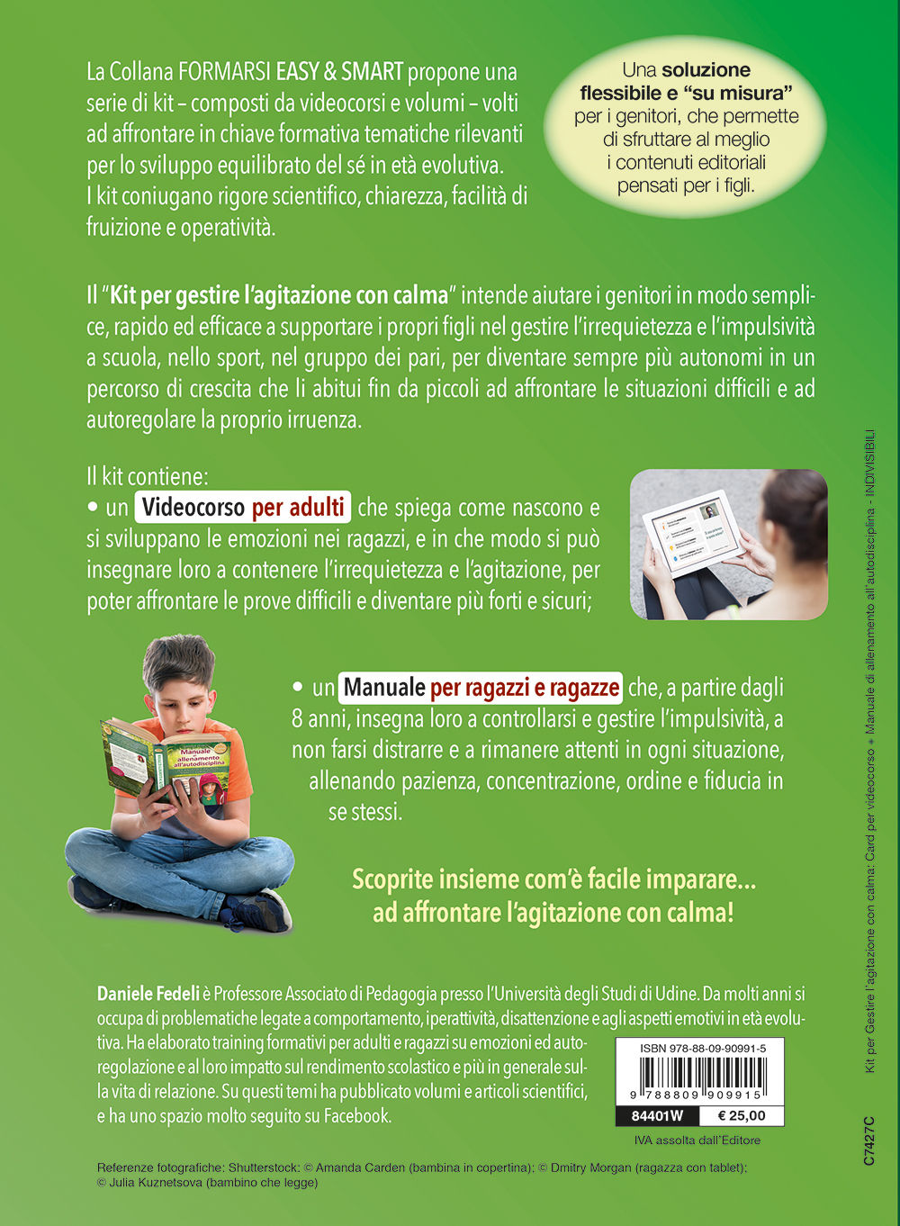 Kit per gestire l'agitazione con calma ::1 Videocorso per l'adulto + 1 Manuale per il ragazzo