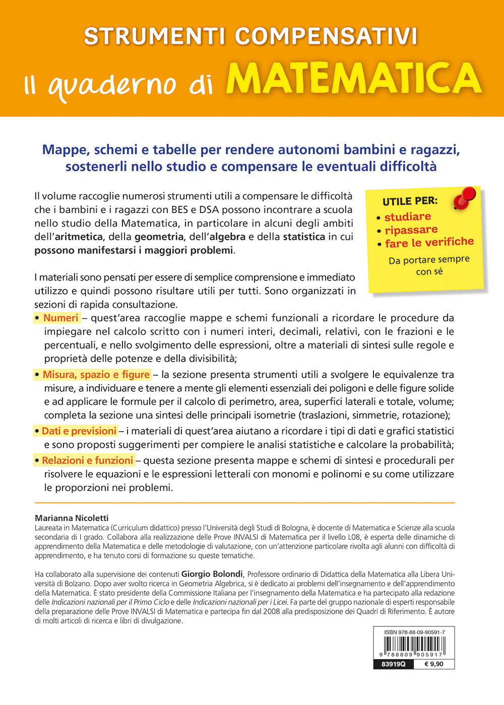 Strumenti compensativi - il quaderno di matematica