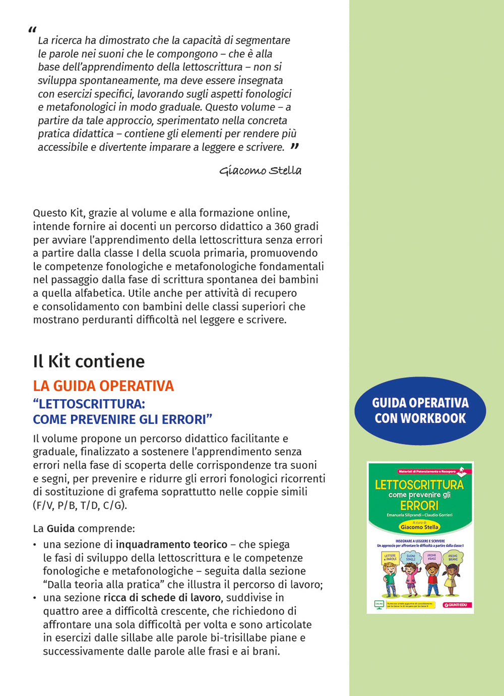 KIT Insegnare a leggere e scrivere::Come prevenire gli errori