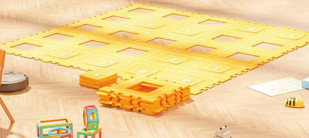SET BASE: TAPPETO CODYROBY + TASSELLI QR CODE